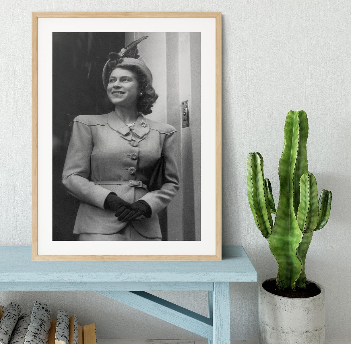 Princess Elizabeth Queen Elizabeth II in London Framed Print - Canvas Art Rocks - 3