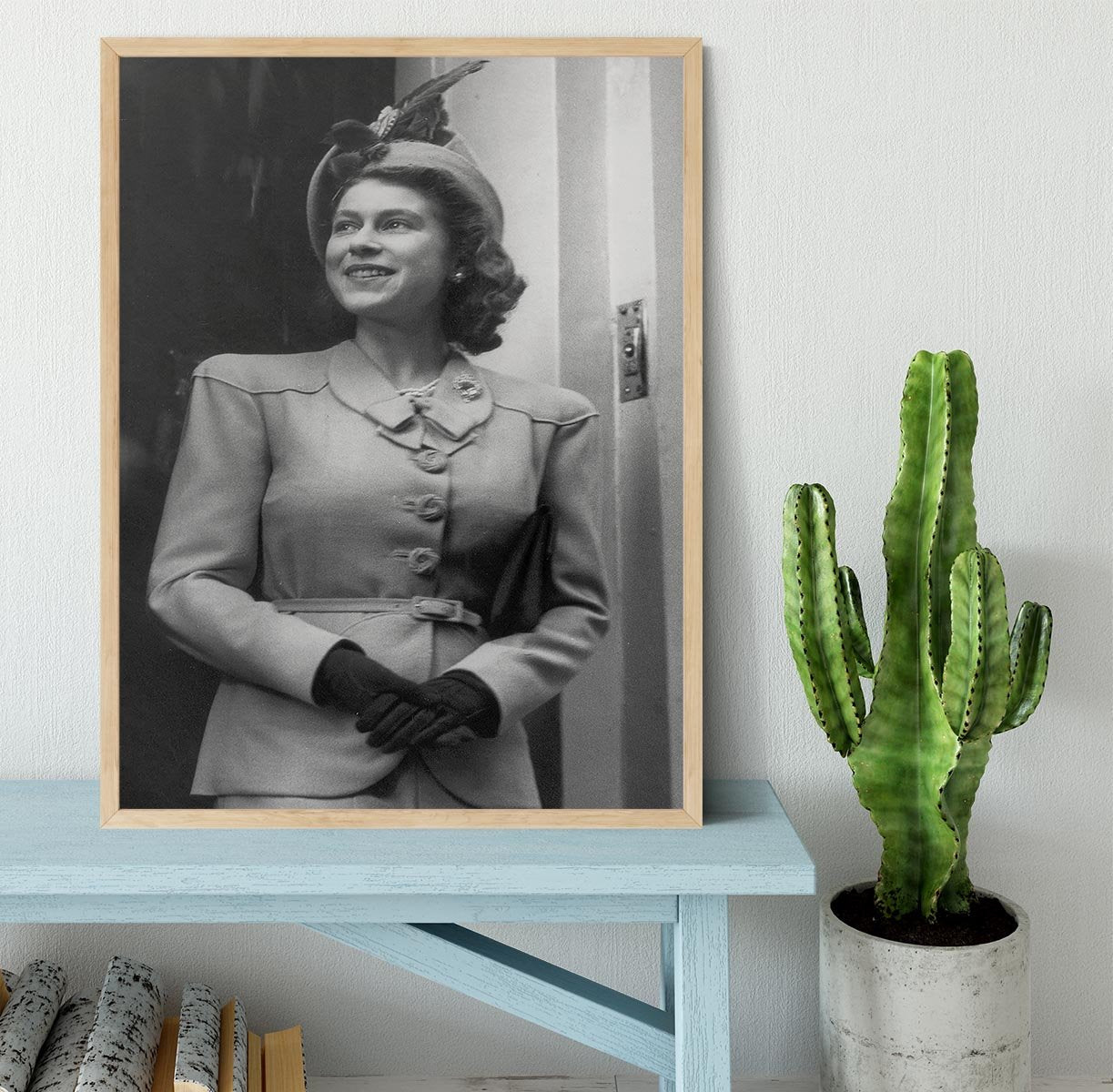 Princess Elizabeth Queen Elizabeth II in London Framed Print - Canvas Art Rocks - 4