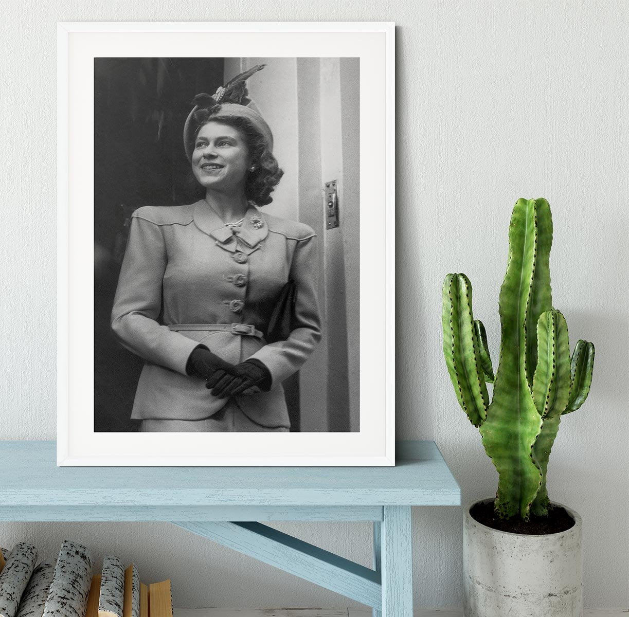Princess Elizabeth Queen Elizabeth II in London Framed Print - Canvas Art Rocks - 5