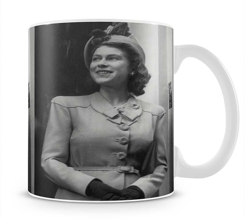 Princess Elizabeth Queen Elizabeth II in London Mug - Canvas Art Rocks - 1