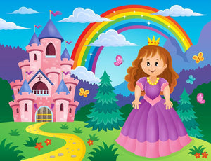 Princess theme image 2 Wall Mural Wallpaper - Canvas Art Rocks - 1