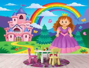 Princess theme image 2 Wall Mural Wallpaper - Canvas Art Rocks - 2