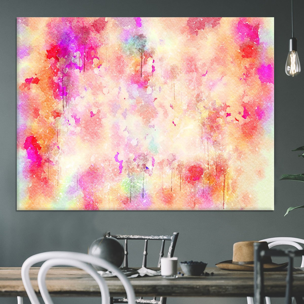 Purple Watercolour Canvas Print or Poster
