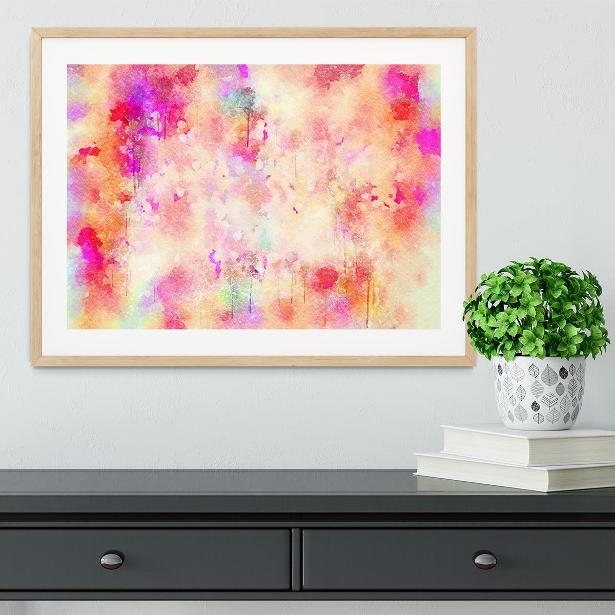 Purple Watercolour Framed Print - Canvas Art Rocks - 3