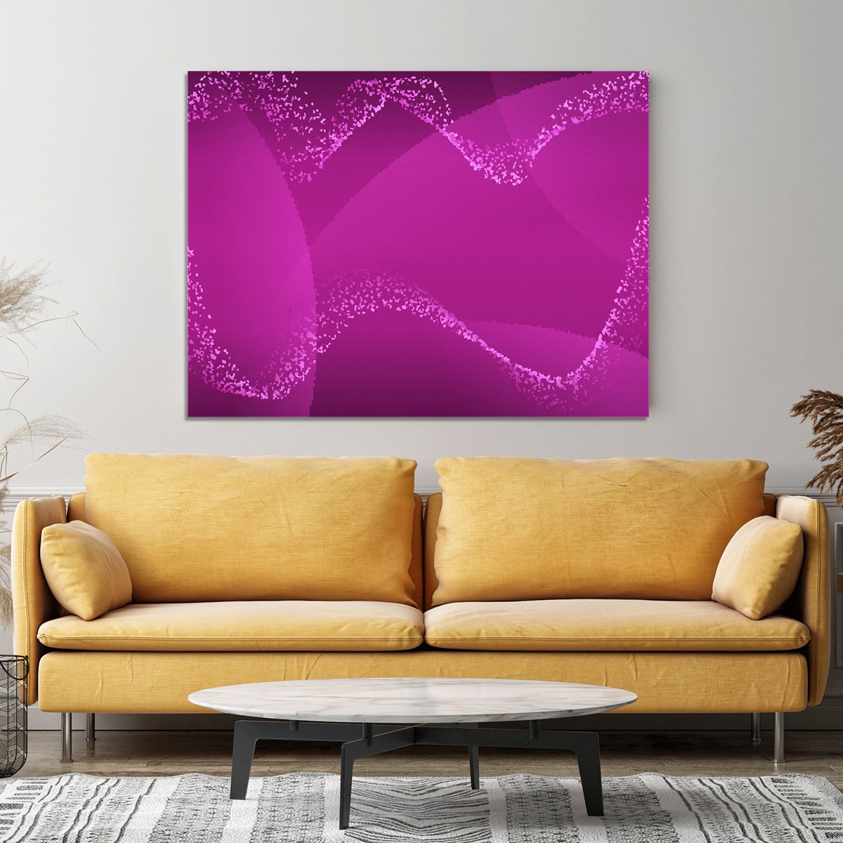 Purple Waves Canvas Print or Poster
