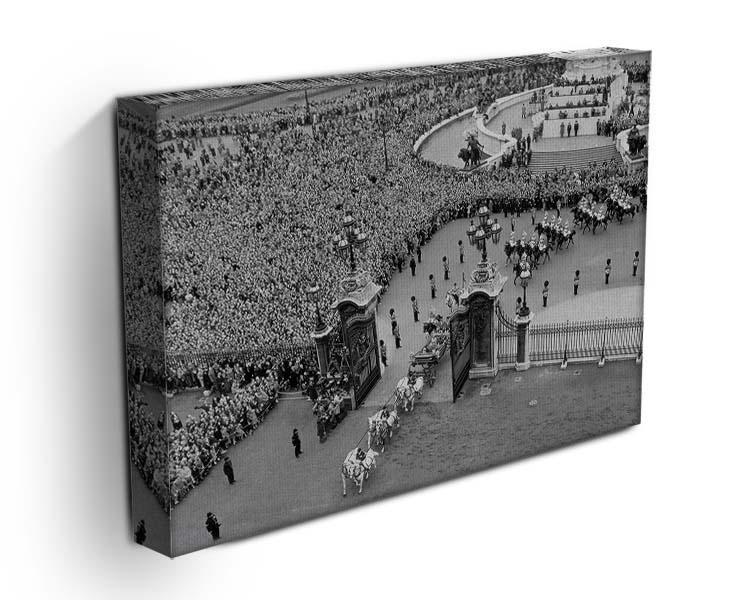 Queen Elizabeth II Coronation arriving home from a foreign tour Canvas Print or Poster - Canvas Art Rocks - 3