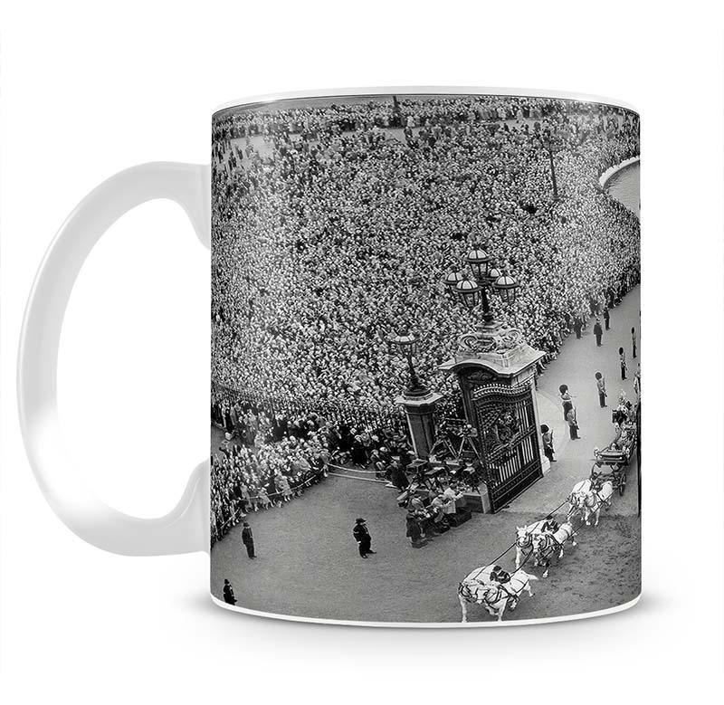 Queen Elizabeth II Coronation arriving home from a foreign tour Mug - Canvas Art Rocks - 2