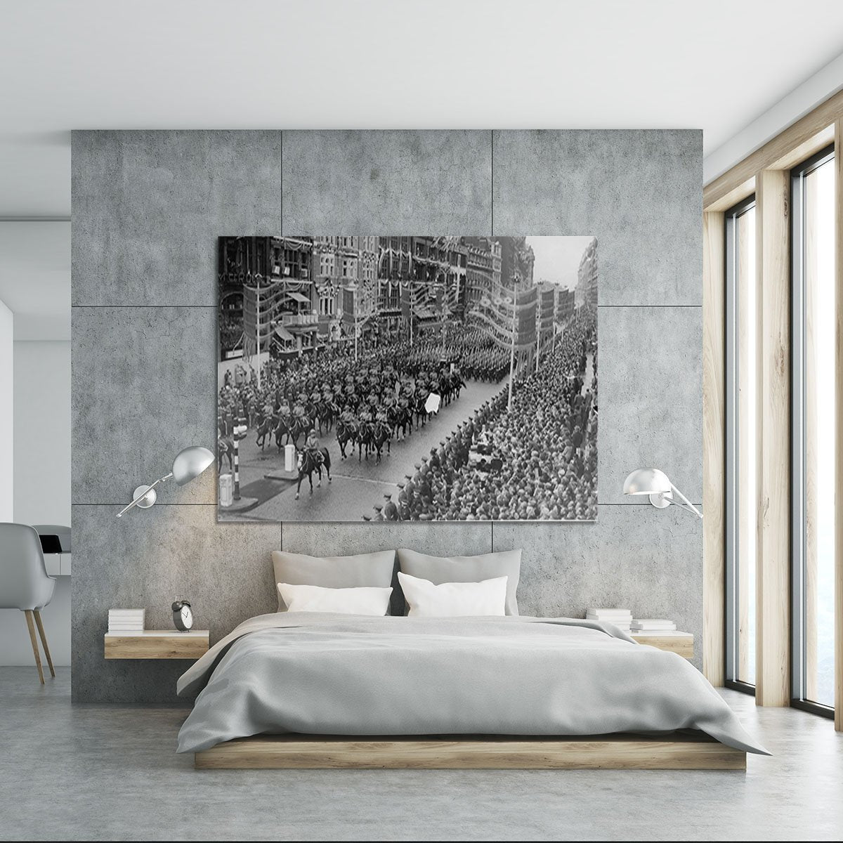 Queen Elizabeth II Coronation procession in front of Selfridges Canvas Print or Poster