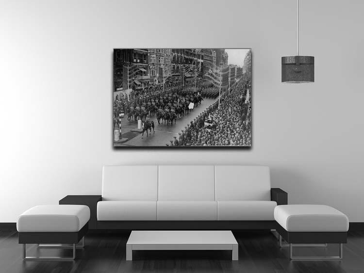 Queen Elizabeth II Coronation procession in front of Selfridges Canvas Print or Poster - Canvas Art Rocks - 4