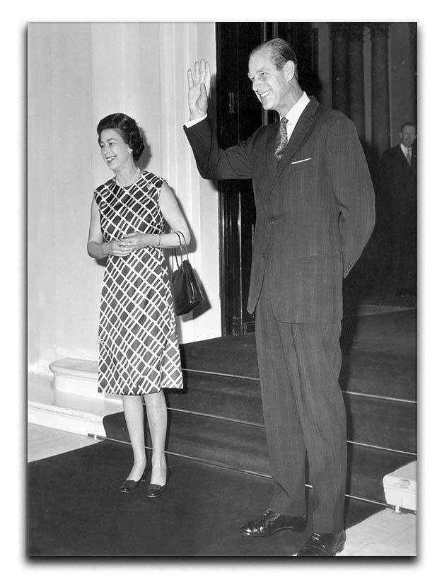 Queen Elizabeth II and Prince Philip hosting a state visit Canvas Print or Poster  - Canvas Art Rocks - 1