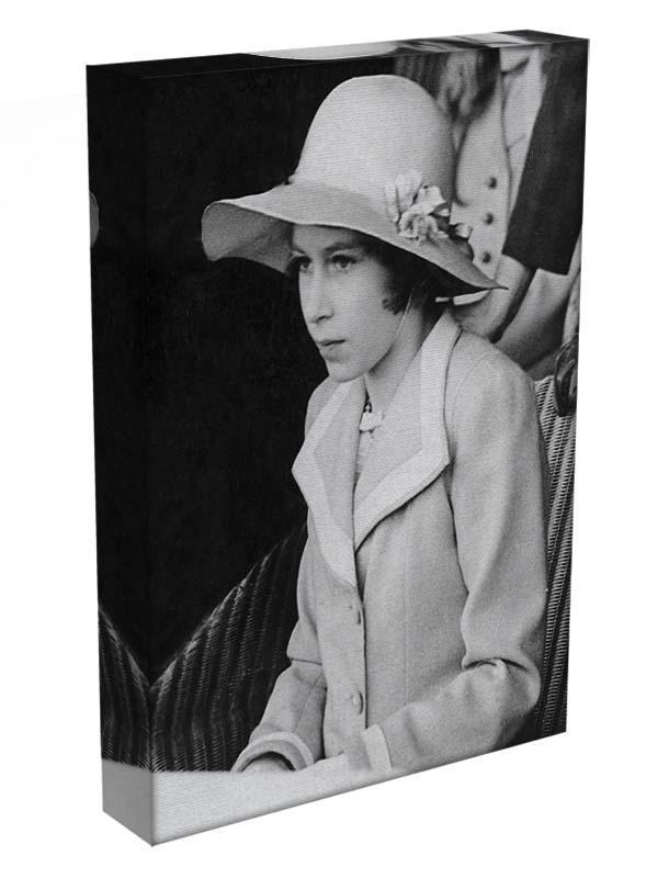 Queen Elizabeth II as a child seated in a hat Canvas Print or Poster - Canvas Art Rocks - 3