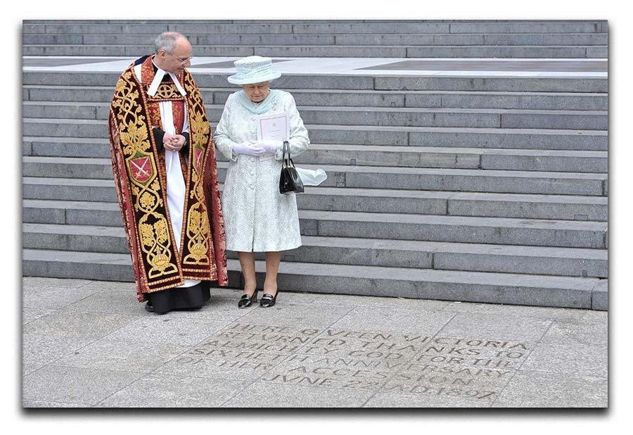 Queen Elizabeth II at her Diamond Jubilee service Canvas Print or Poster  - Canvas Art Rocks - 1