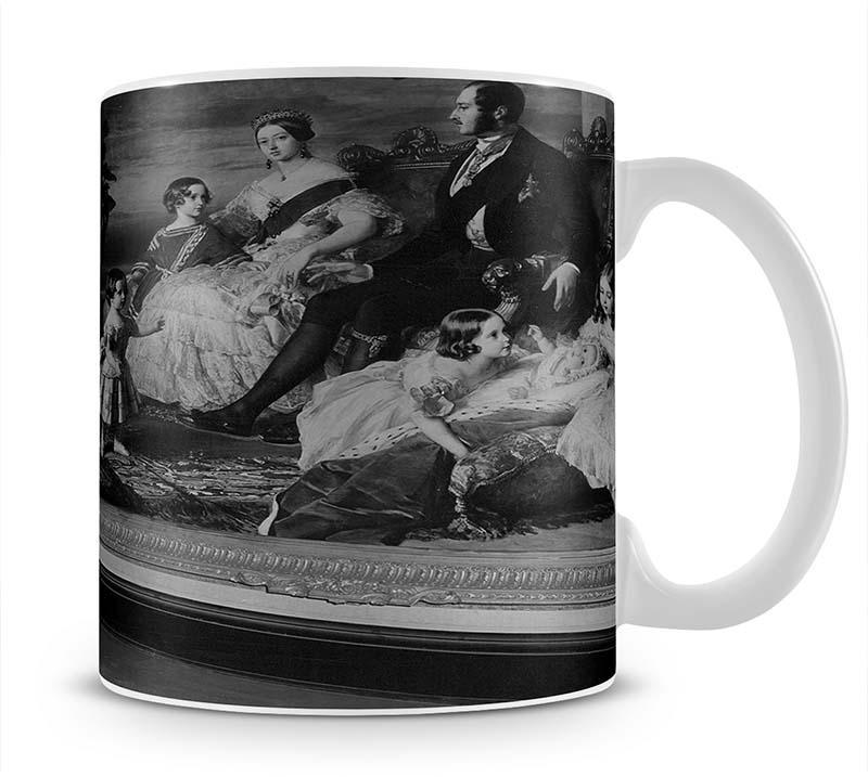 Queen Elizabeth II viewing a portrait of Queen Victoria Mug - Canvas Art Rocks - 1