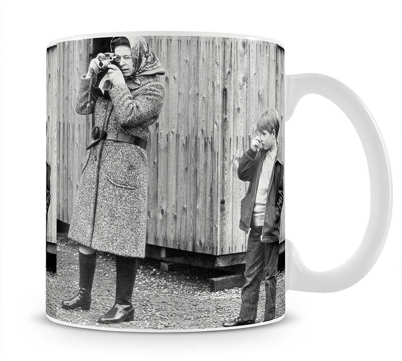 Queen Elizabeth II with a young Prince Edward Mug - Canvas Art Rocks - 1