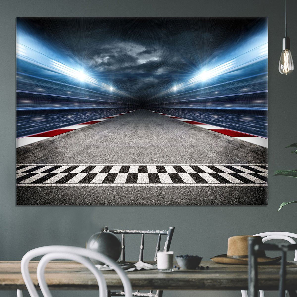 Race Track Canvas Print or Poster