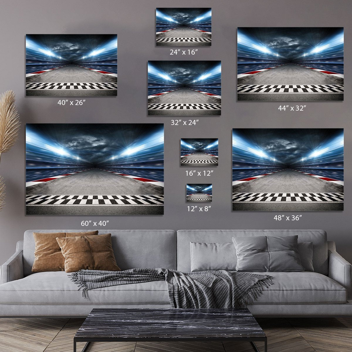 Race Track Canvas Print or Poster