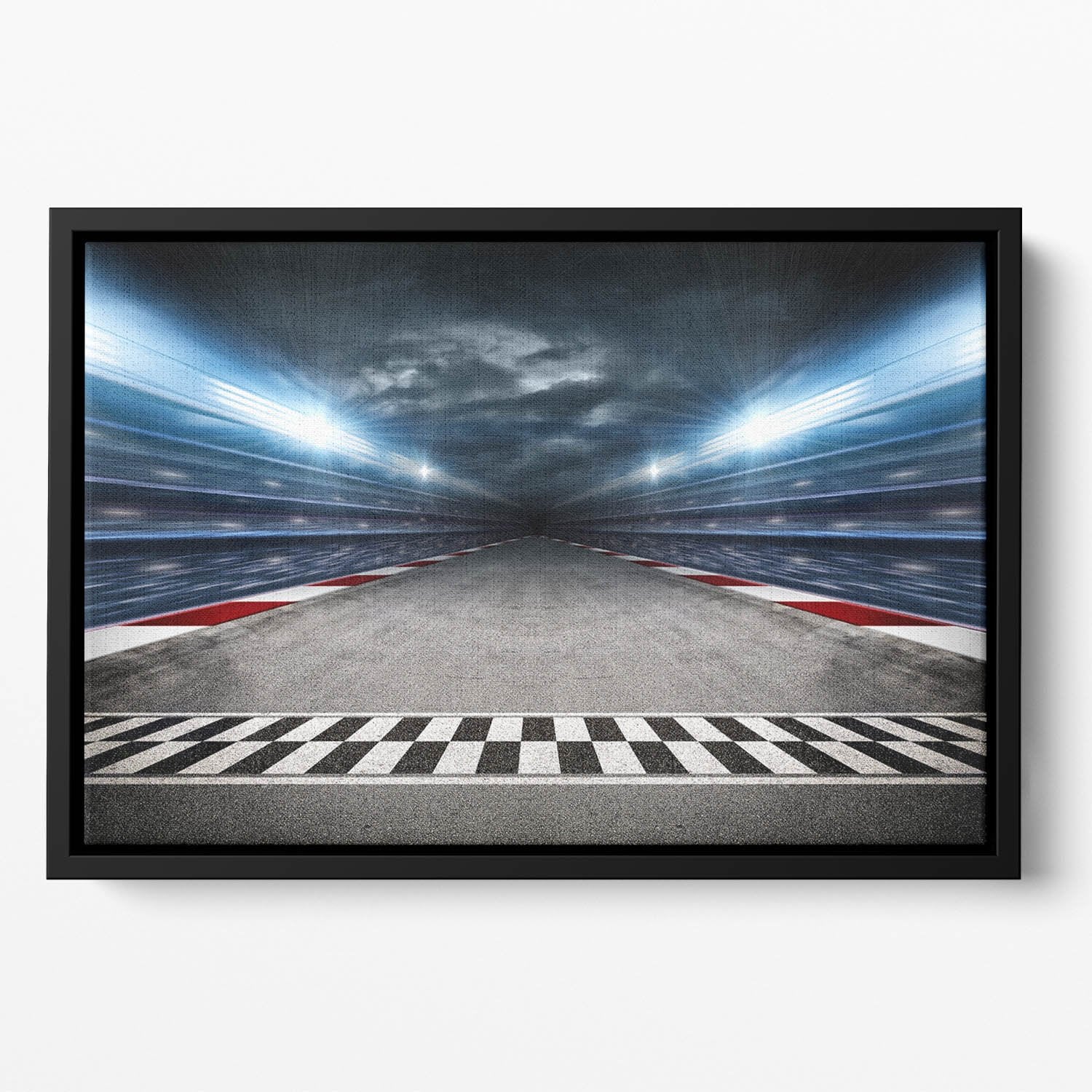 Race Track Floating Framed Canvas