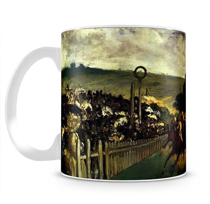 Race at Longchamp by Manet Mug - Canvas Art Rocks - 2