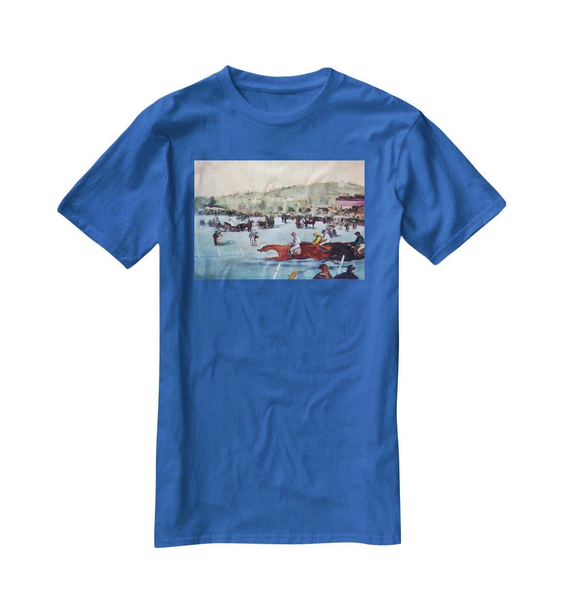 Races at the Bois de Boulogne by Manet T-Shirt - Canvas Art Rocks - 2