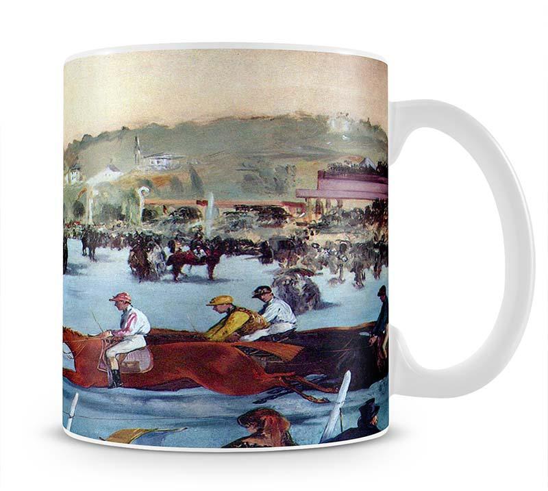 Races at the Bois de Boulogne by Manet Mug - Canvas Art Rocks - 1