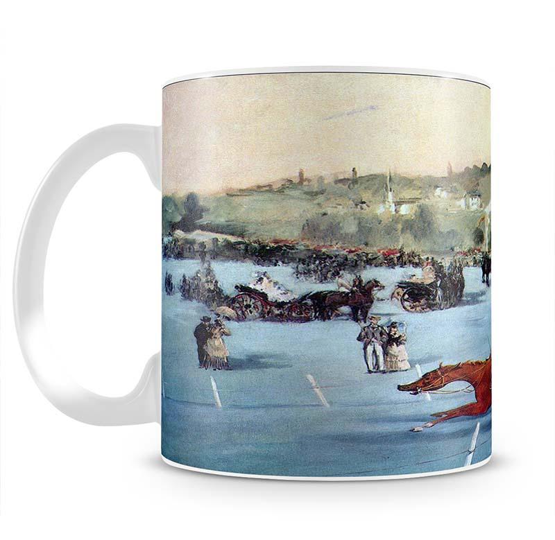 Races at the Bois de Boulogne by Manet Mug - Canvas Art Rocks - 2