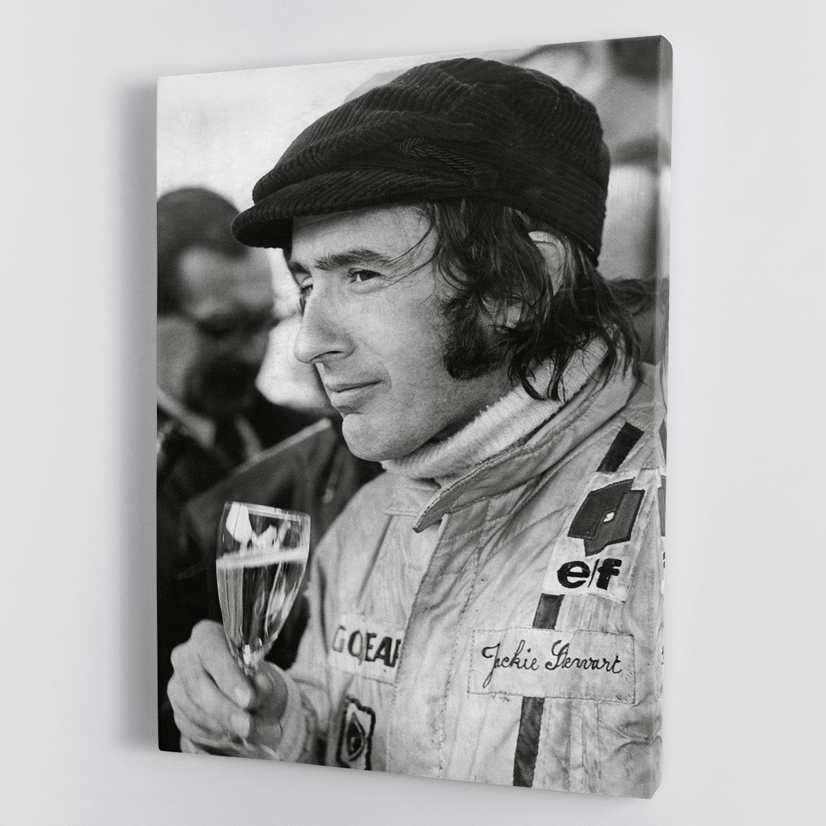Racing driver Jackie Stewart in 1971 Canvas Print or Poster