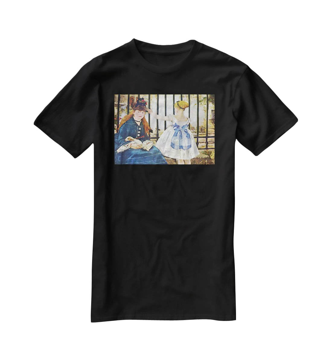 Railway by Manet T-Shirt - Canvas Art Rocks - 1