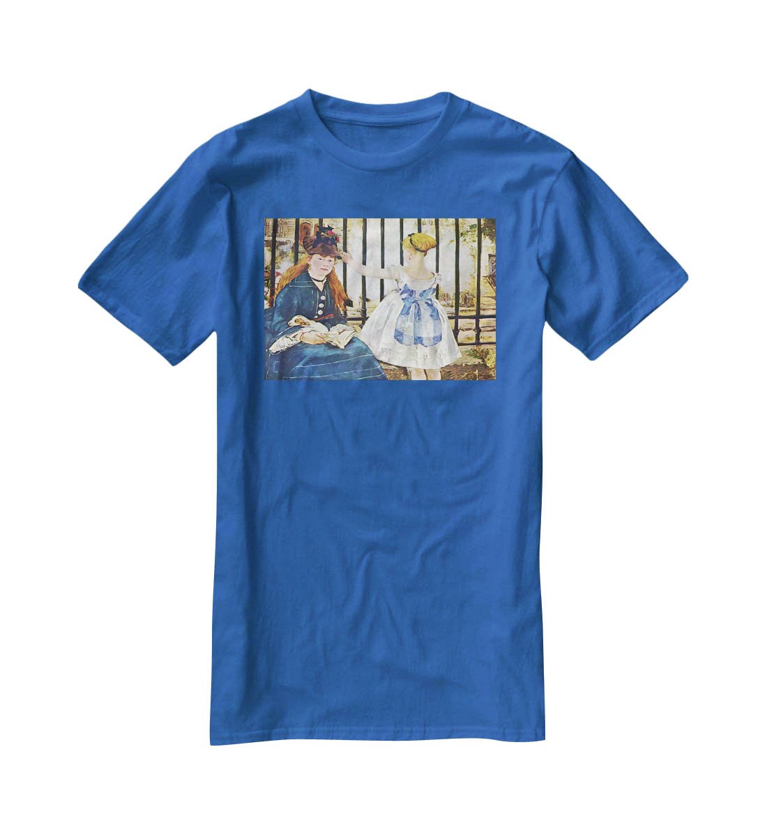 Railway by Manet T-Shirt - Canvas Art Rocks - 2