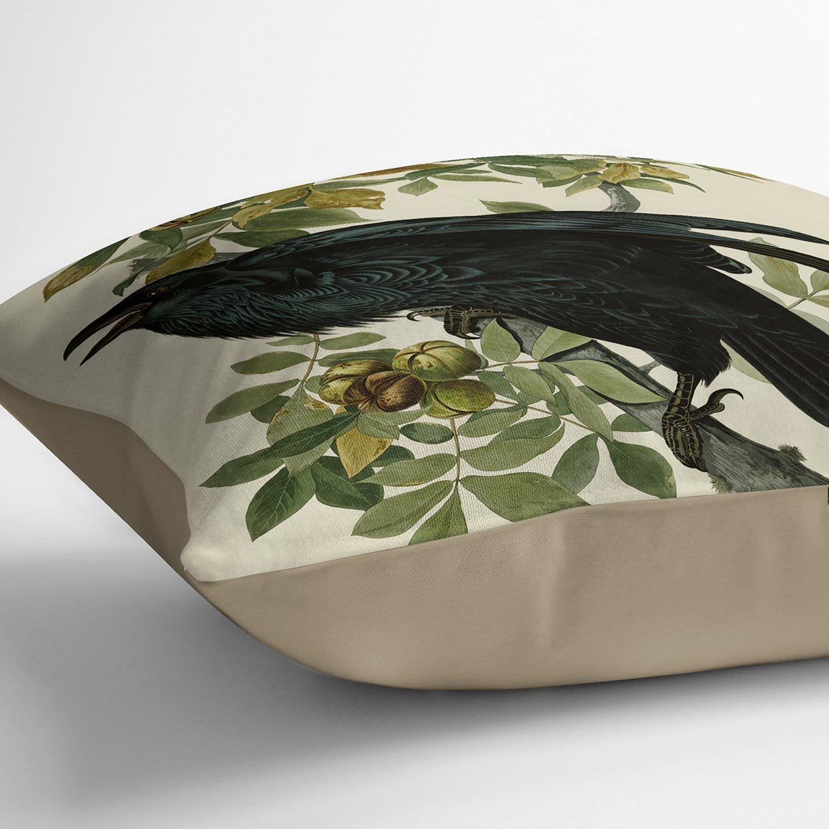 Raven by Audubon Cushion