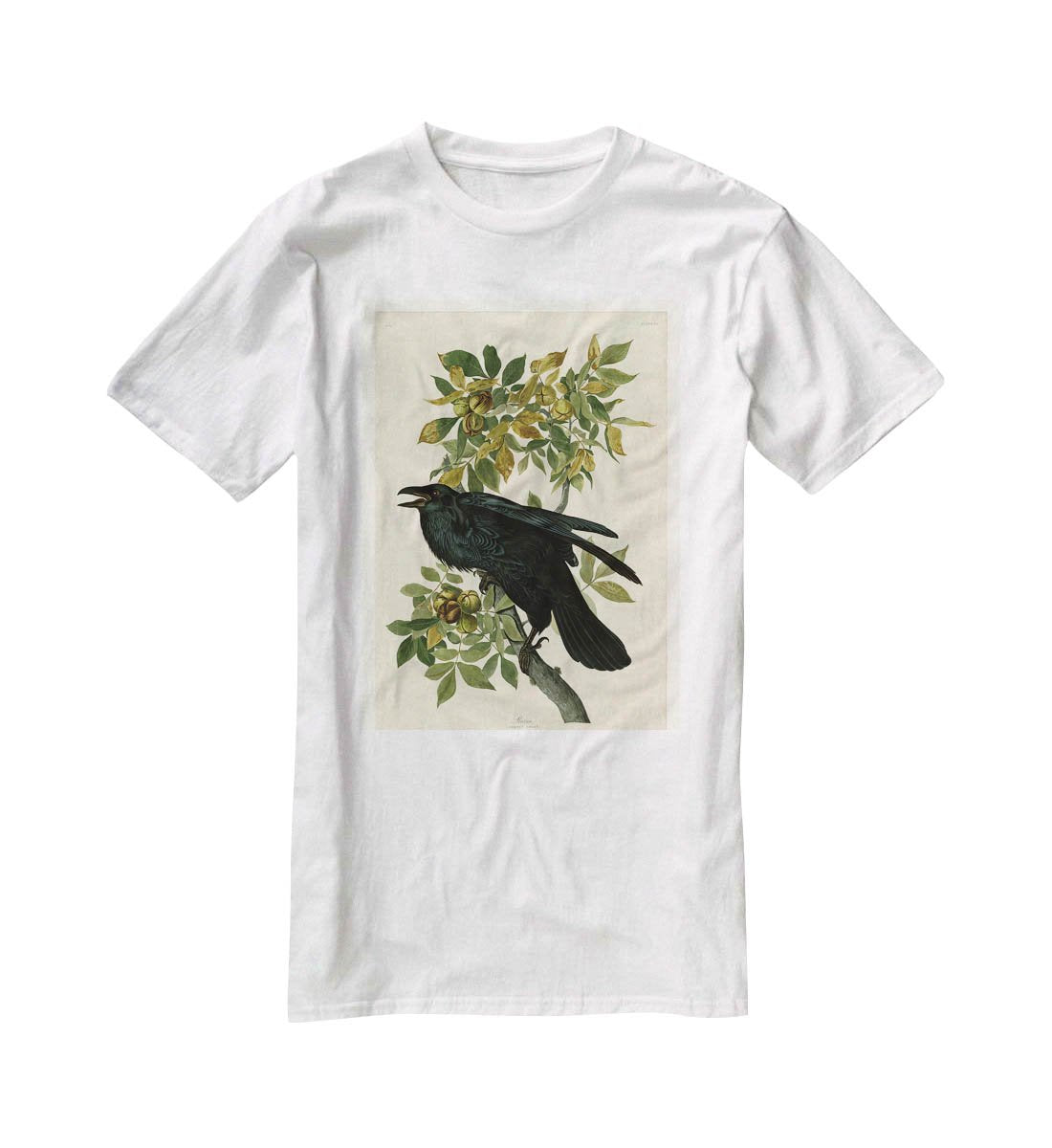 Raven by Audubon T-Shirt - Canvas Art Rocks - 5