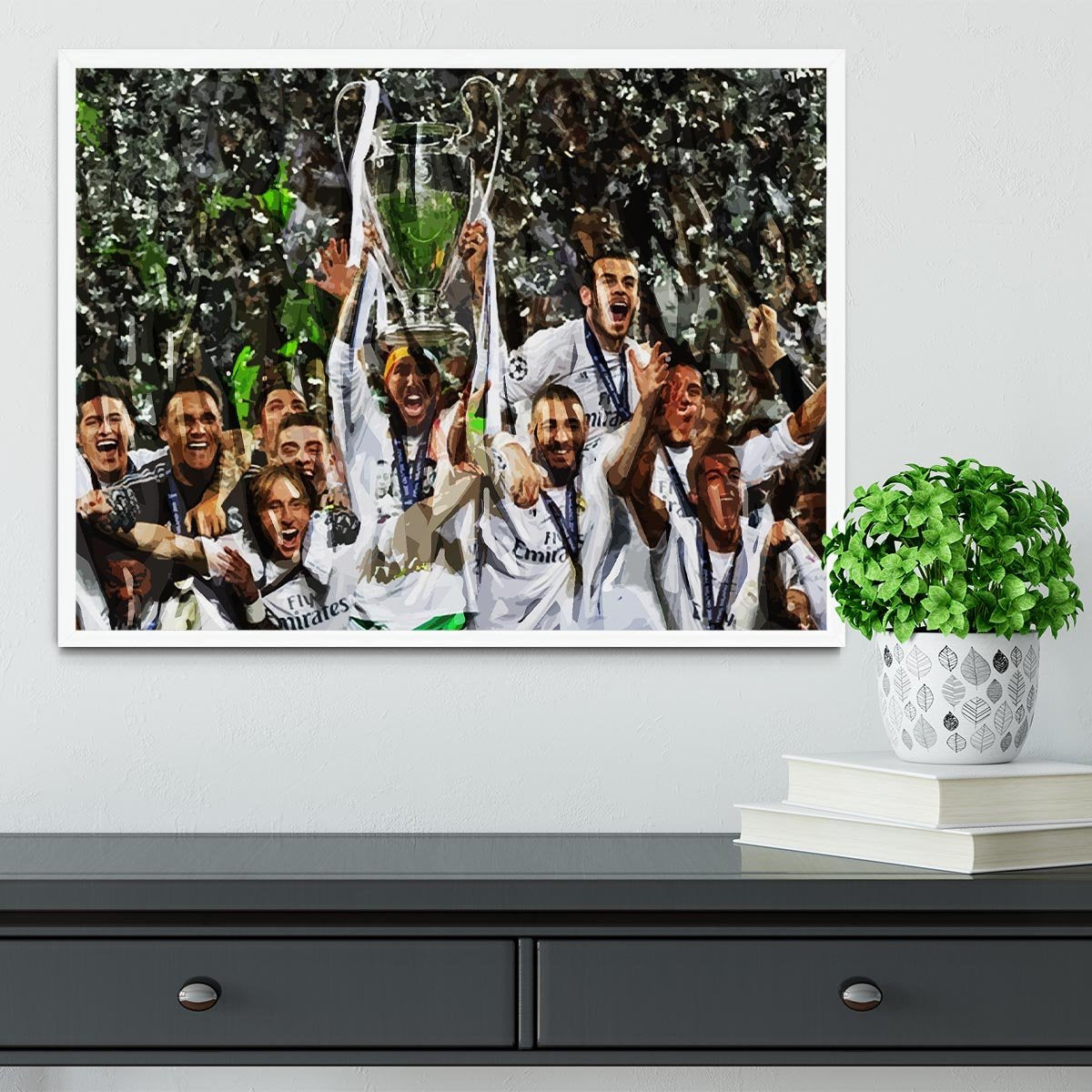 Real Madrid Champions League 2017 Framed Print - Canvas Art Rocks -6