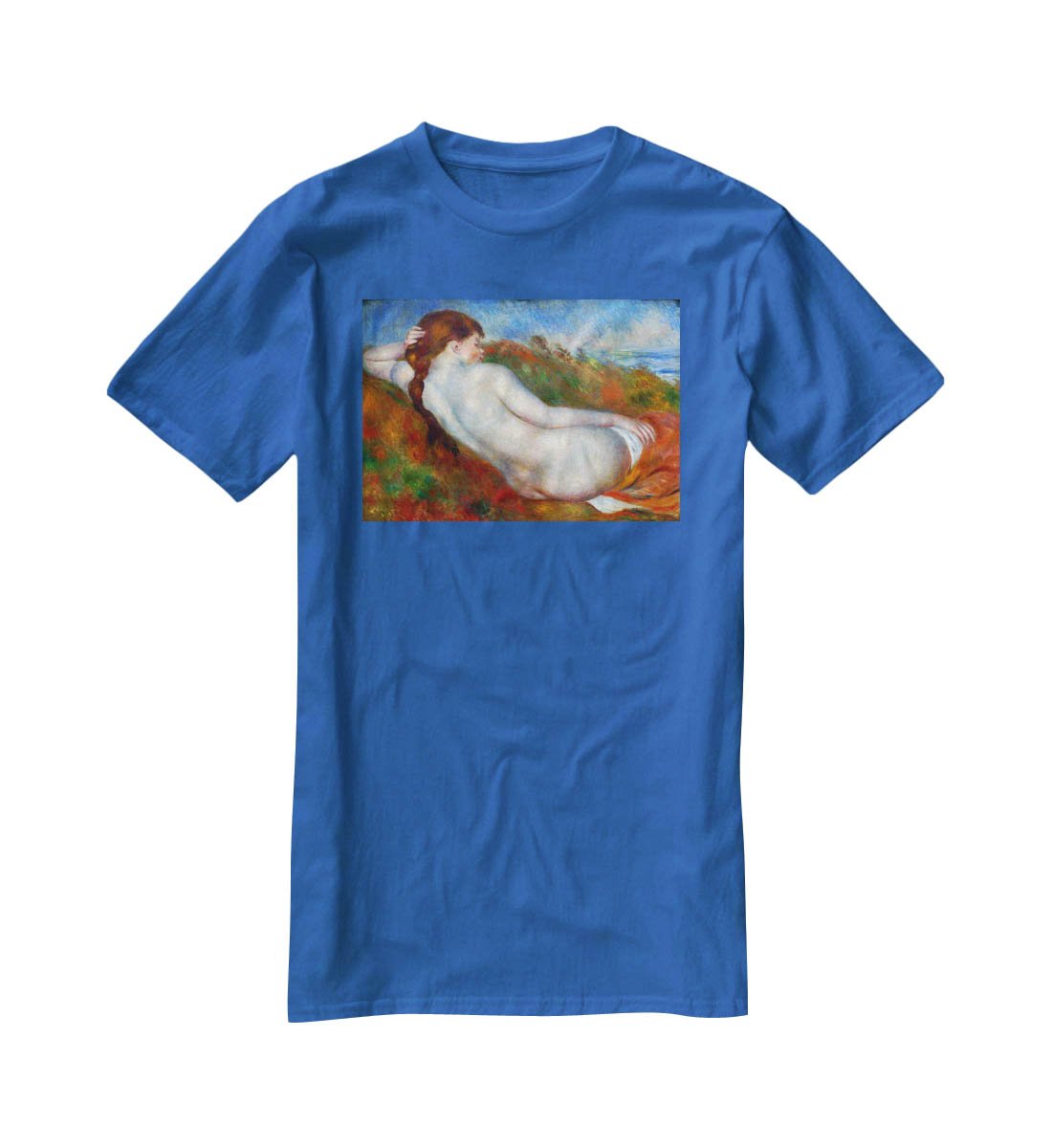 Reclining nude by Renoir T-Shirt - Canvas Art Rocks - 2