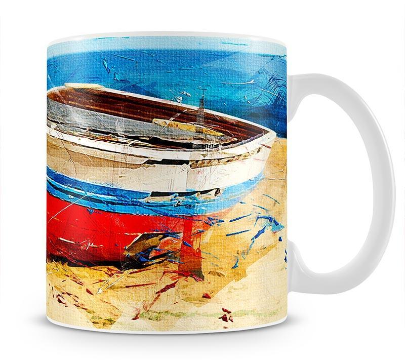 Red Boat Mug - Canvas Art Rocks - 1