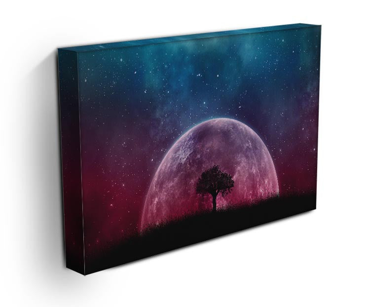 Red Moon Print - Canvas Art Rocks - 3