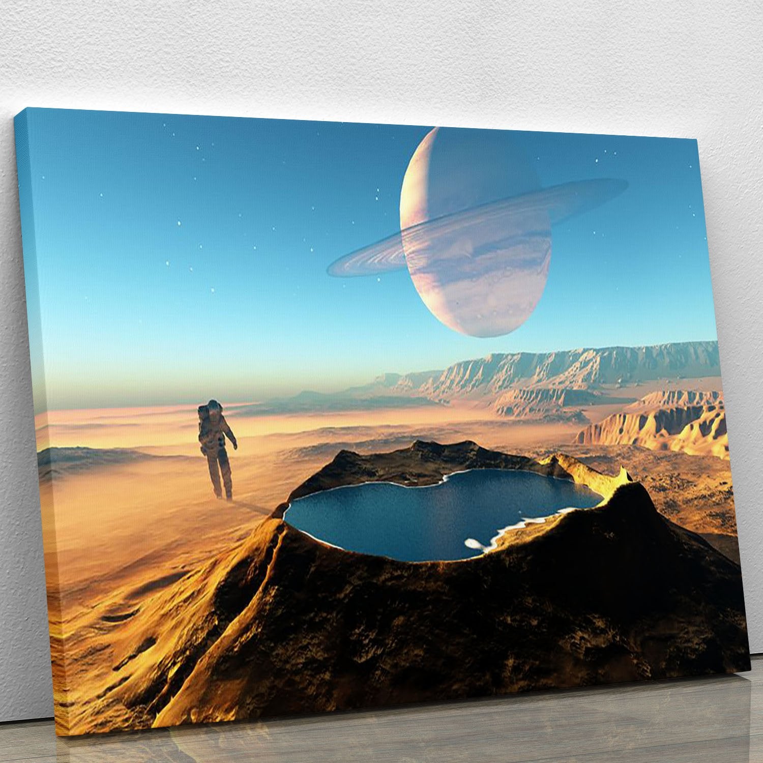 Red Planet Mars Space Walk Canvas Print or Poster