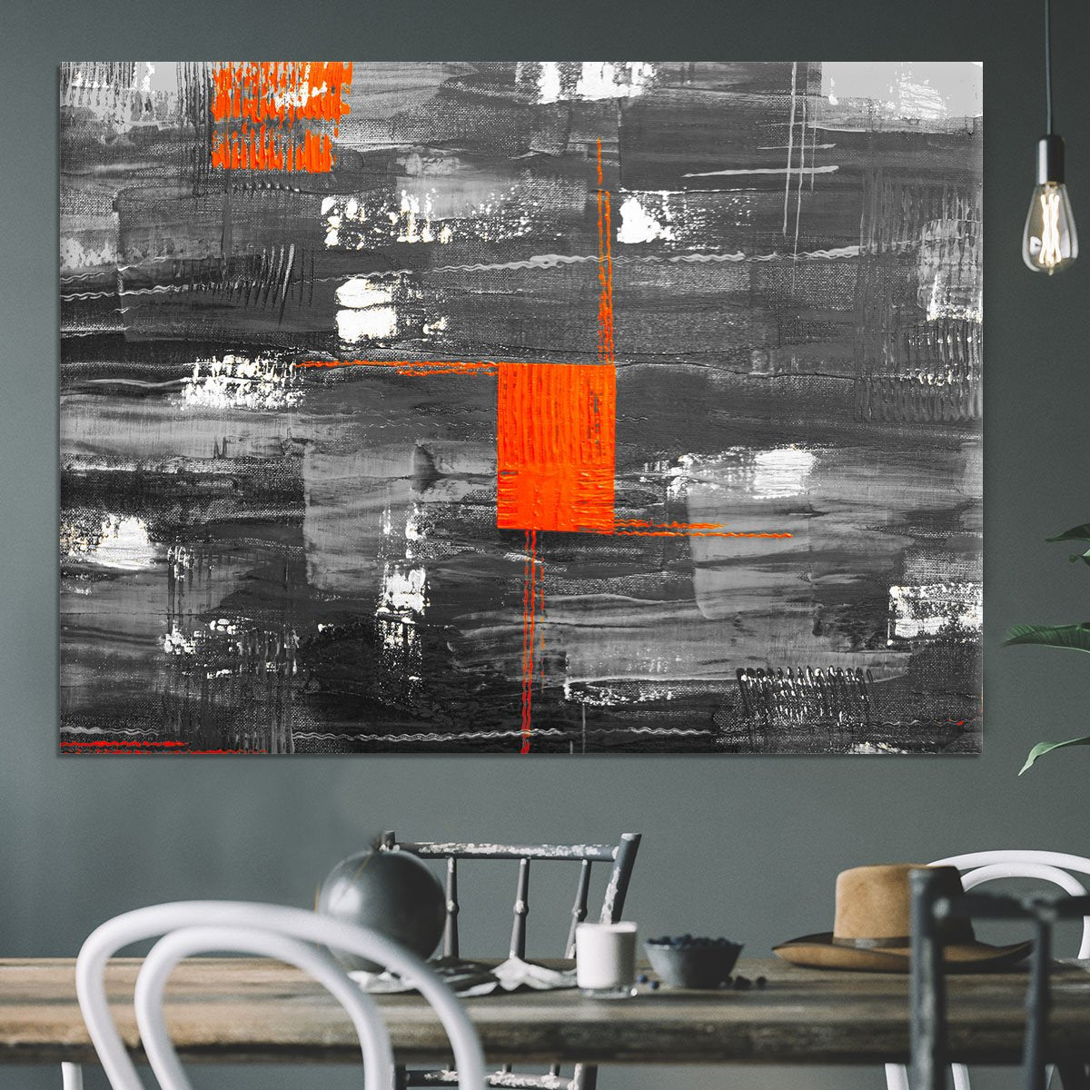 Red Square Canvas Print or Poster