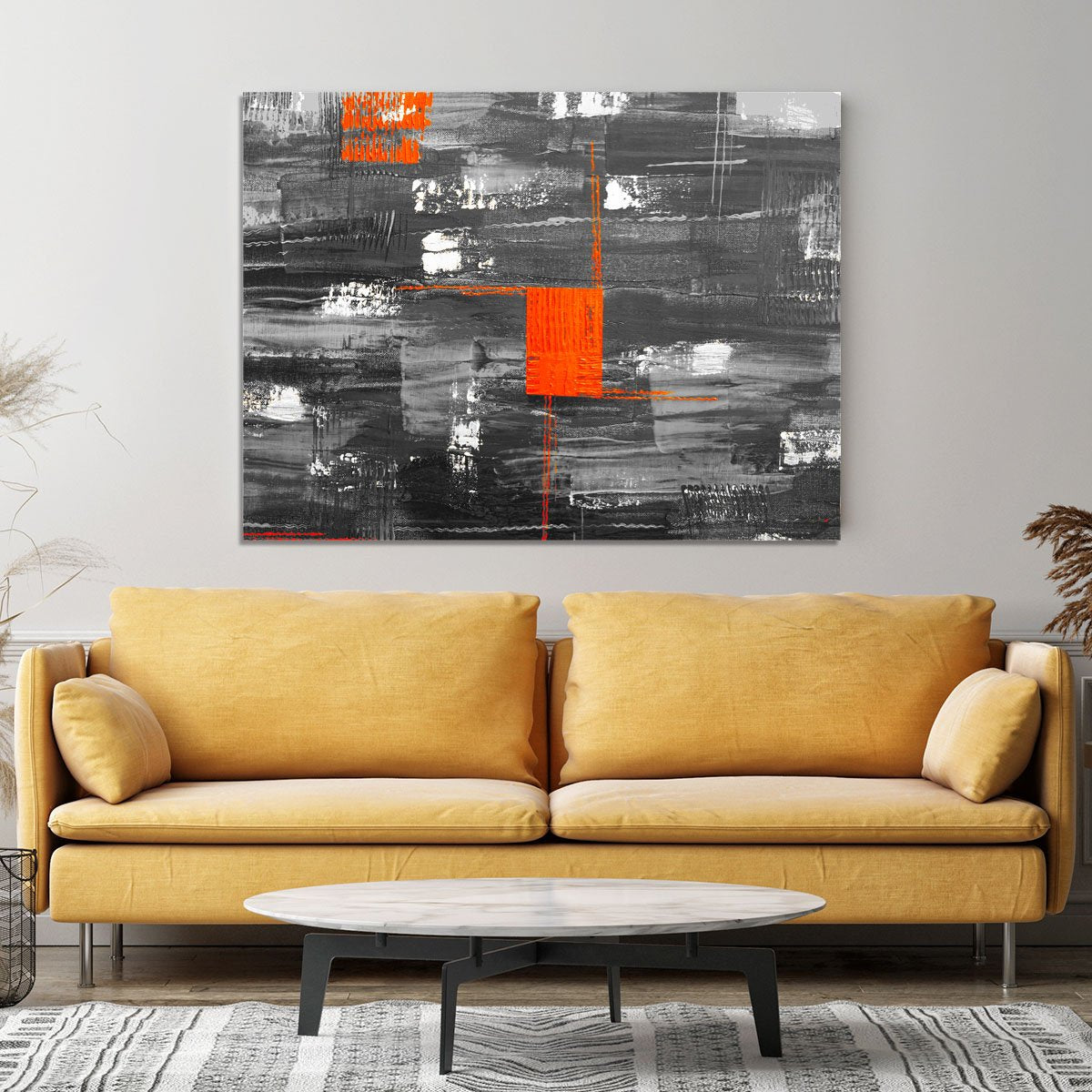 Red Square Canvas Print or Poster