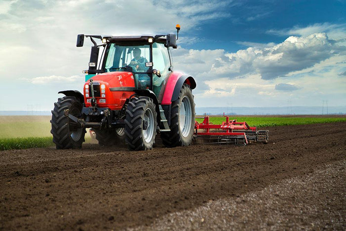Red Tractor Wall Mural Wallpaper