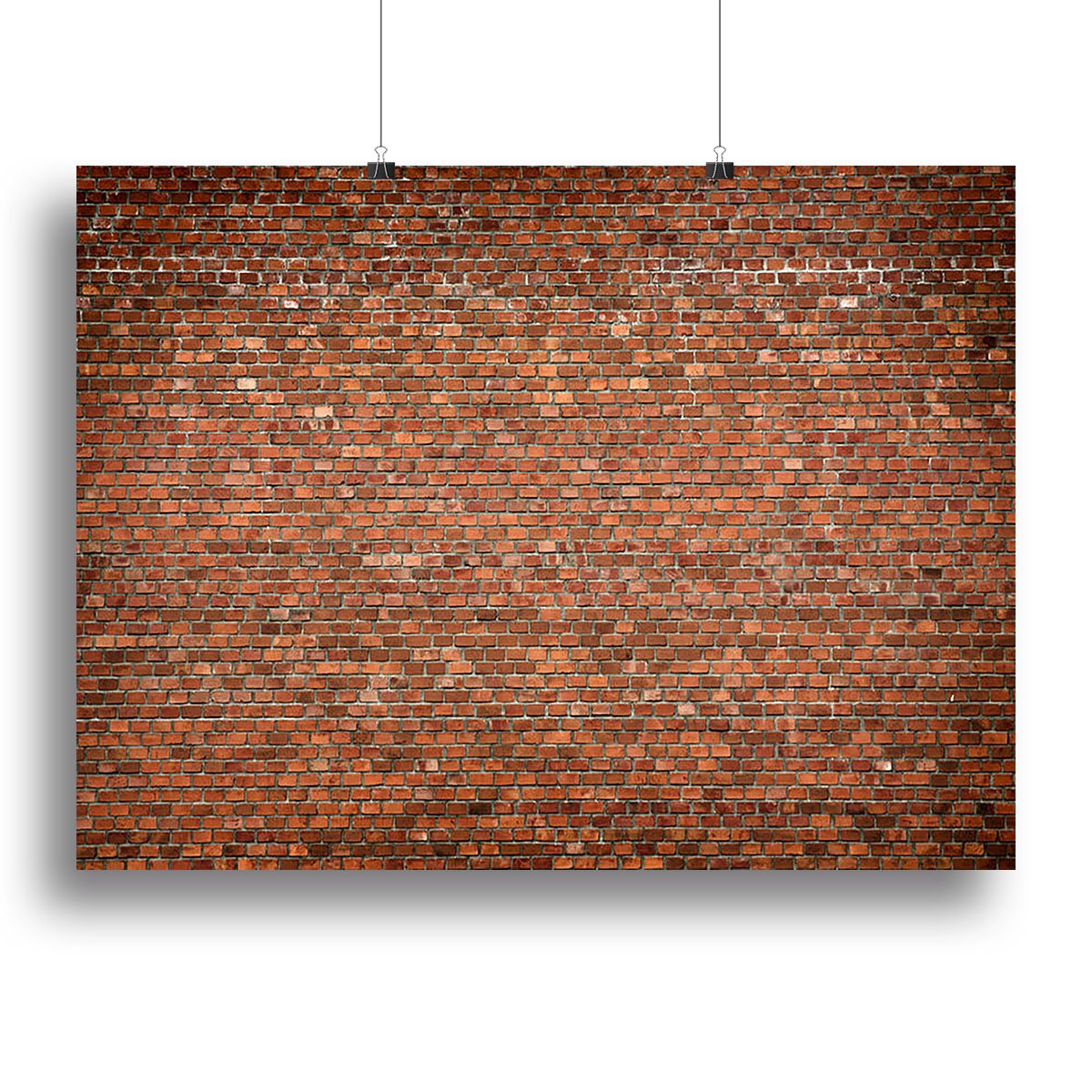Red brick wall texture Canvas Print or Poster