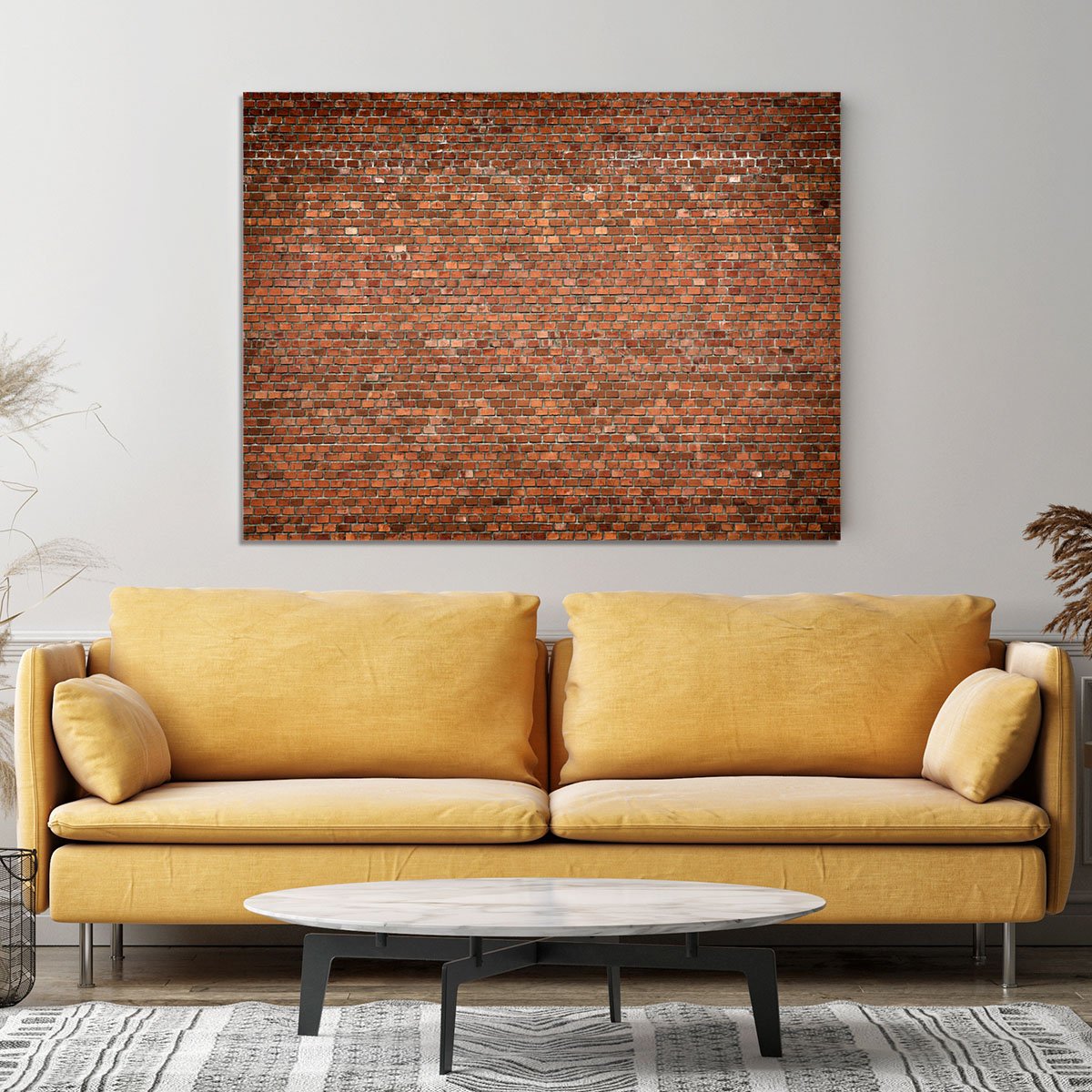 Red brick wall texture Canvas Print or Poster