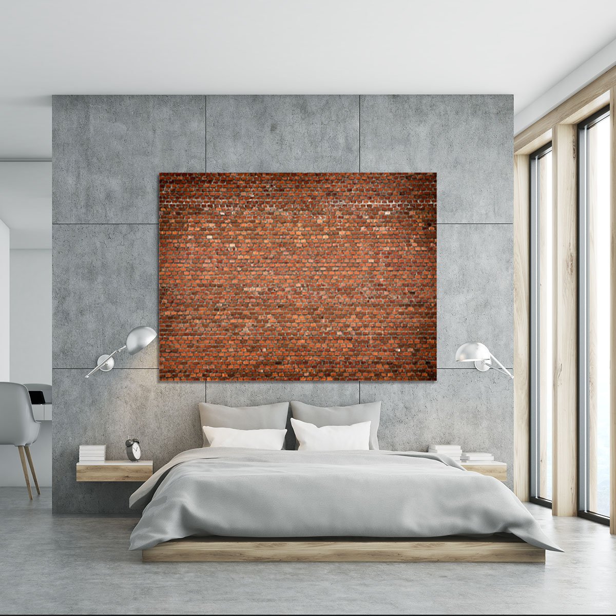 Red brick wall texture Canvas Print or Poster