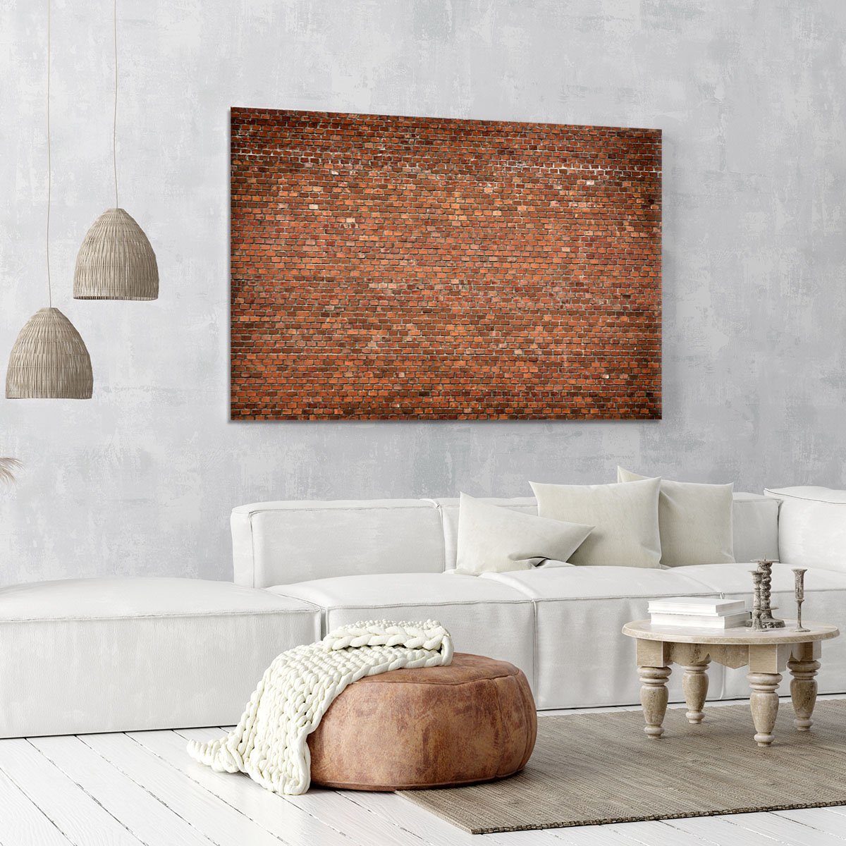 Red brick wall texture Canvas Print or Poster