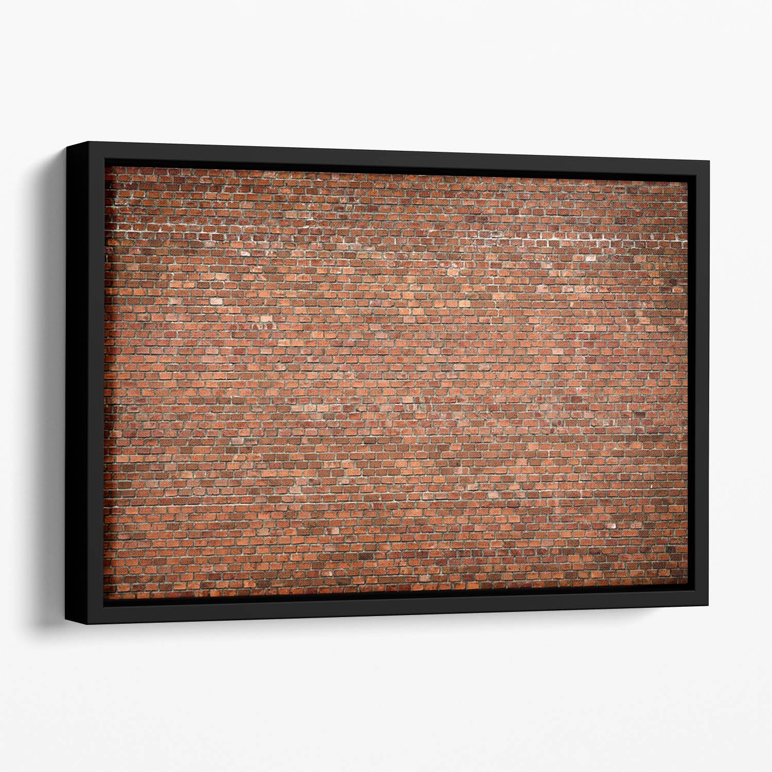 Red brick wall texture Floating Framed Canvas