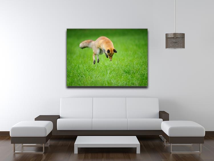 Red fox on hunt Canvas Print or Poster - Canvas Art Rocks - 4