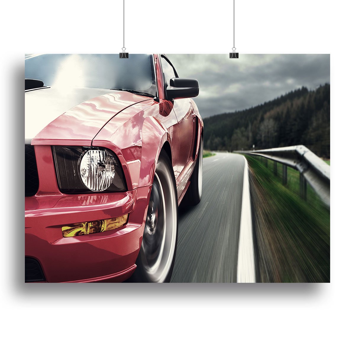 Red sport car Canvas Print or Poster