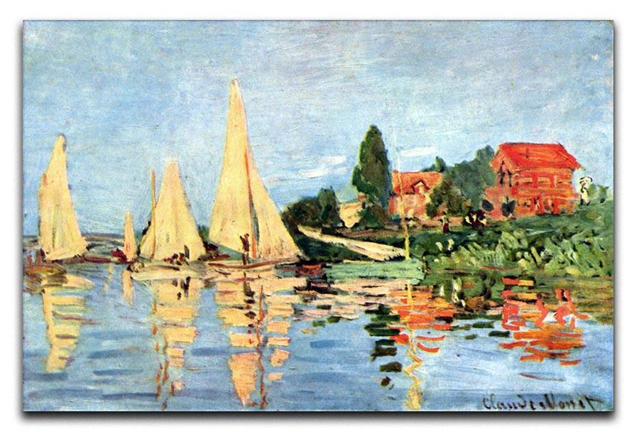 Regatta at Argenteuil by Monet Canvas Print & Poster  - Canvas Art Rocks - 1