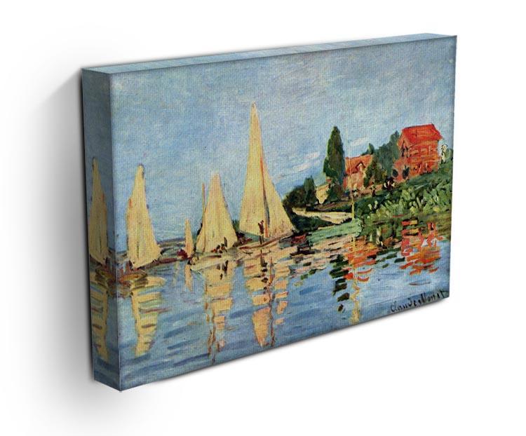 Regatta at Argenteuil by Monet Canvas Print & Poster - Canvas Art Rocks - 3