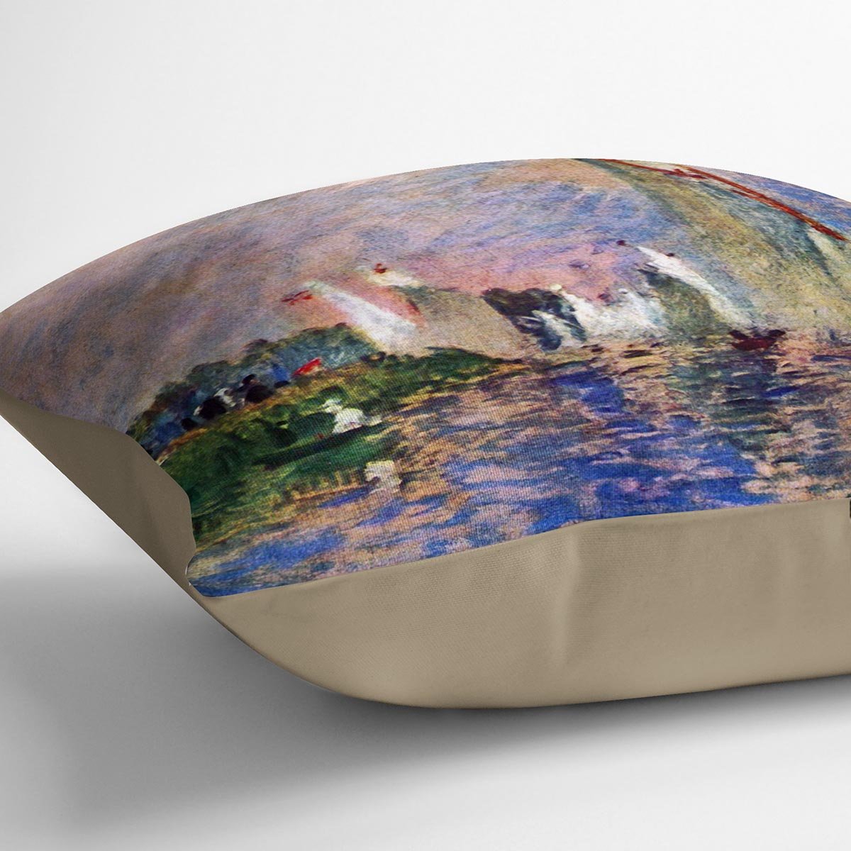 Regatta in Argenteuil by Renoir Throw Pillow