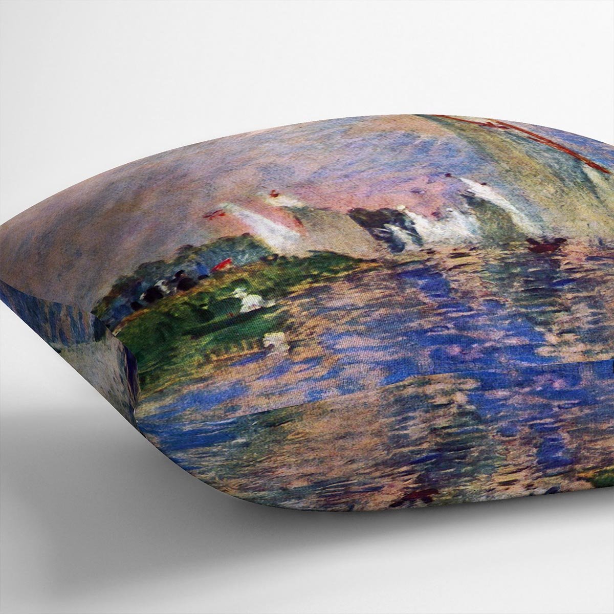 Regatta in Argenteuil by Renoir Throw Pillow