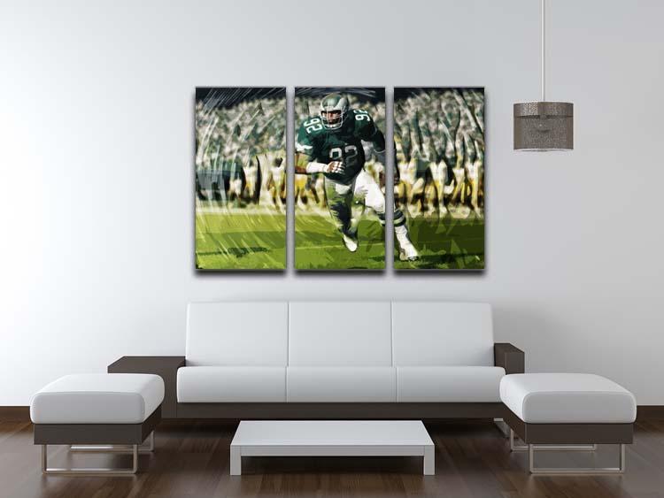 Reggie White 3 Split Panel Canvas Print - Canvas Art Rocks - 3